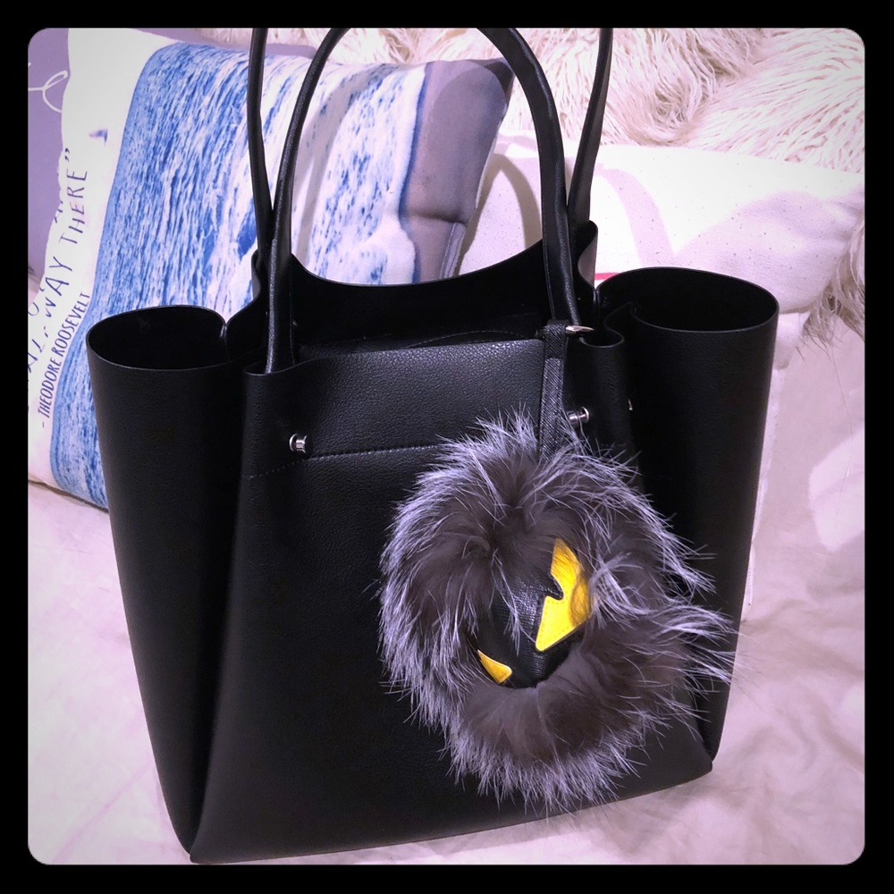 REAL fur - bag charm